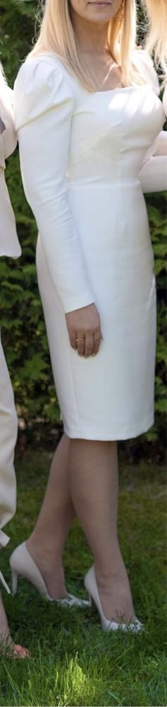 Śliczna biała sukienka r. L. Na komunie, wesele,