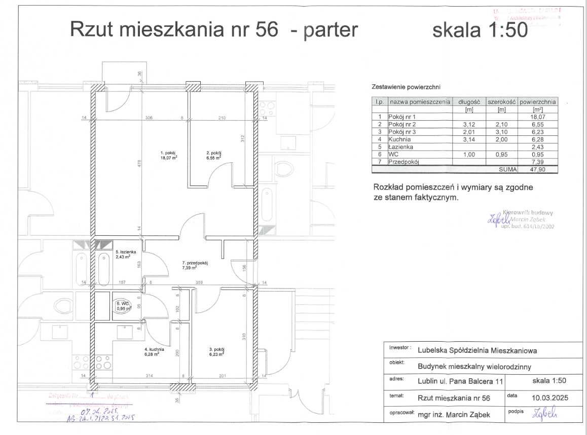 LSM- P. Balcera 11 Lokal mieszkalny nr 56