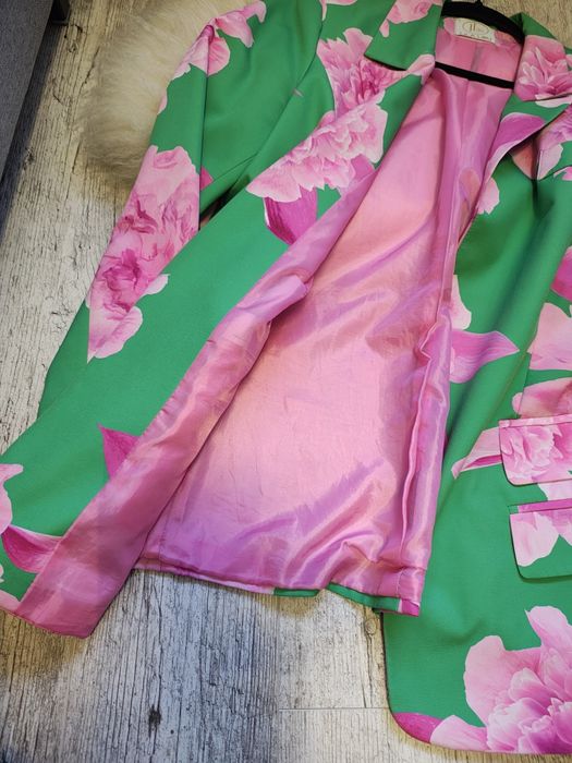 Lila Lou marynarka żakiet damski w kwiaty