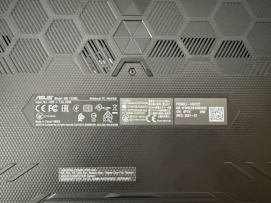 Ноутбук Asus Tuf gaming L506