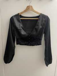 Croped top preto