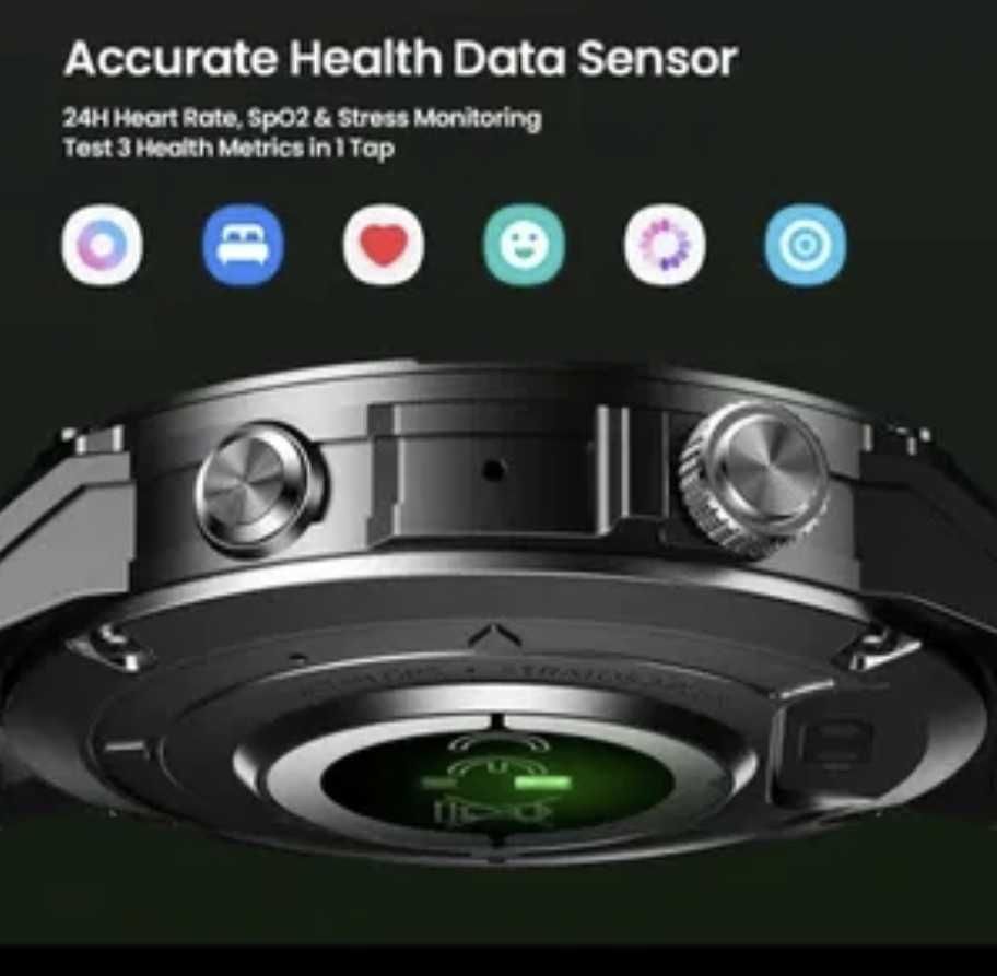 Nowy Smartwach 1,43 cala AMOLED GPS Zegarek Zeblaze Stratos 2 Plus PL