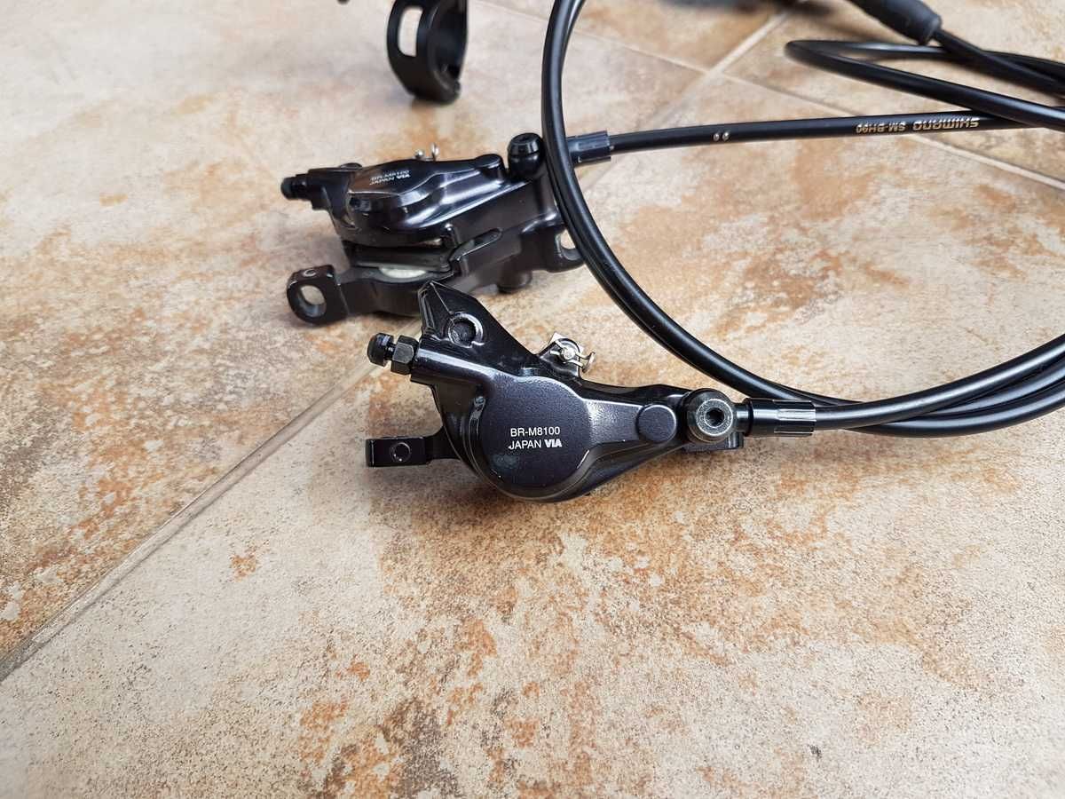 hamulce tarczowe Shimano DEORE XT, BL-M8100, BR-M8100, komplet