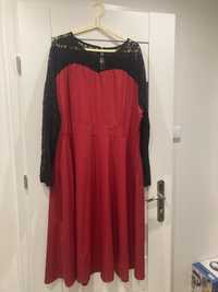 Sukienka plus size 48/50 czerwona