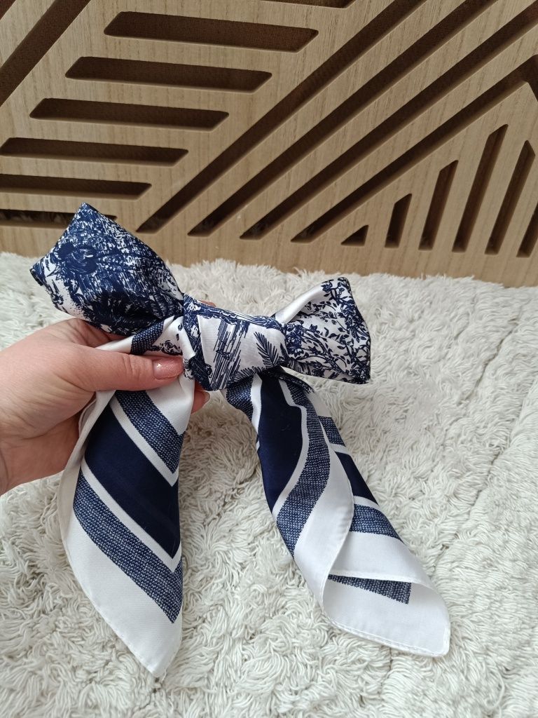 Chusta chustka apaszka nowa kokarda kokardka do włosów kucyka koka