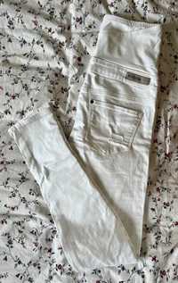 Spodnie ciążowe białe