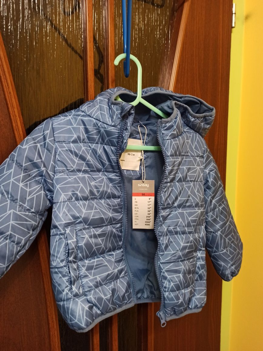 Kurtka przejściowa niebieska rozm. 98 unisex
