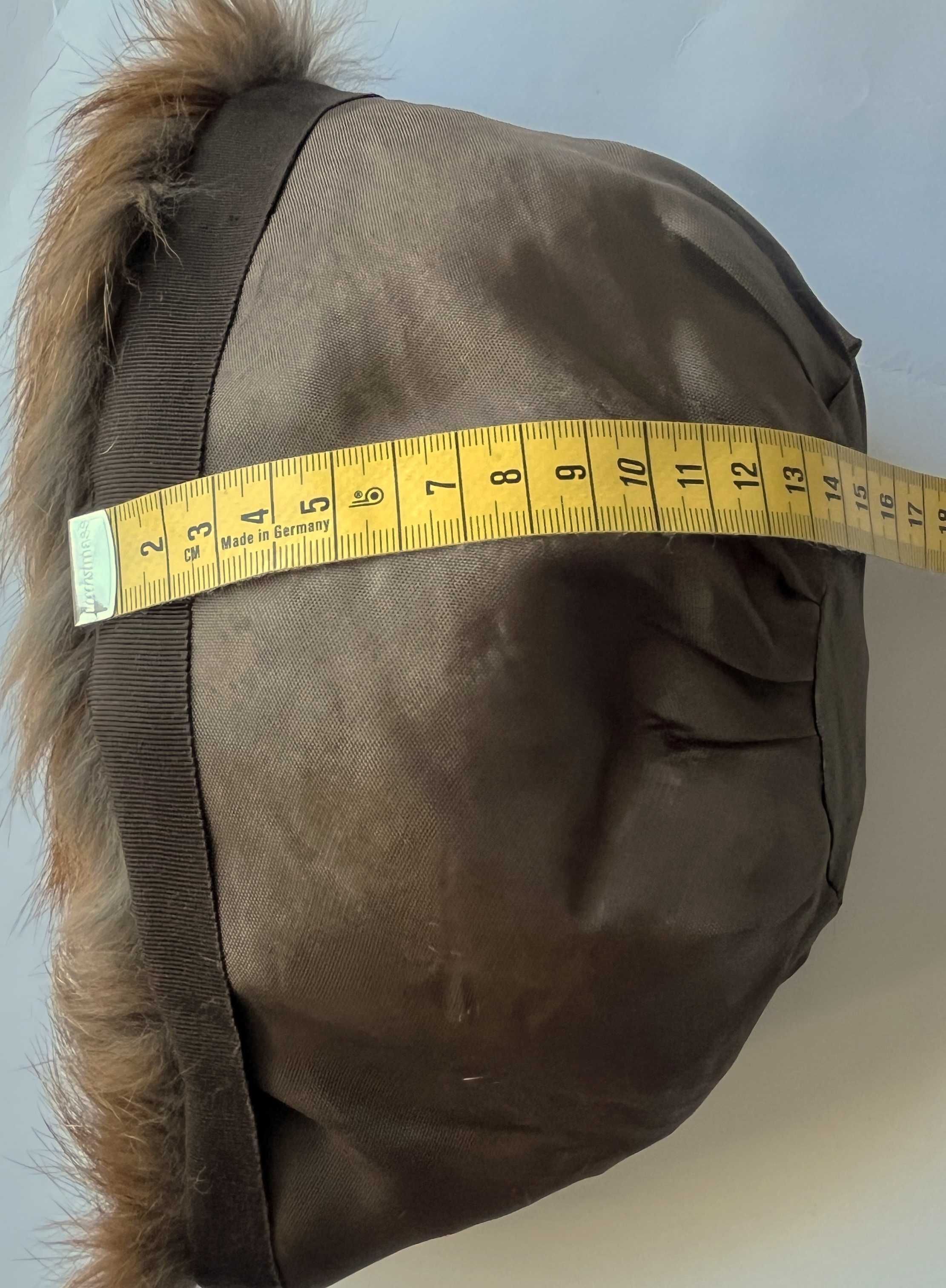 Czapka,beret, toczek czapka Lis jenot pełne futro naturalne 58 ,M L