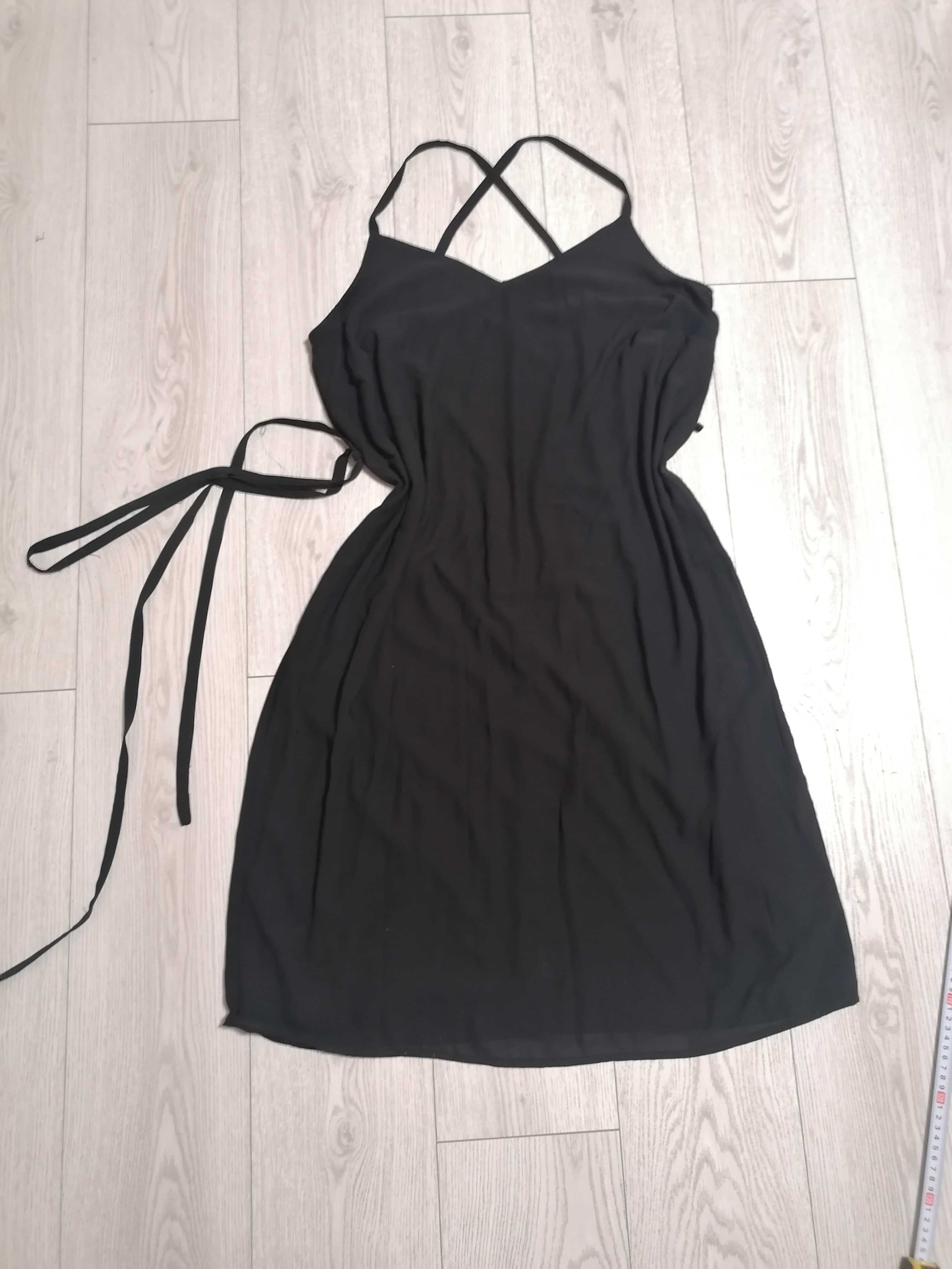 Czarna sukienka okolicznościowa, wizytowa, rozm to XL, new look