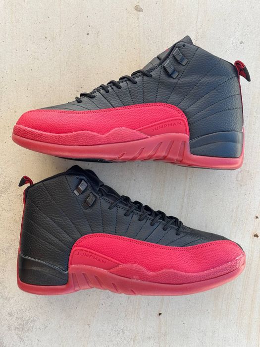 БЕЗКОШТОВНА ДОСТАВКА‼️Кросівки Air Jordan 12 Retro Flu Gamе (Червоні)