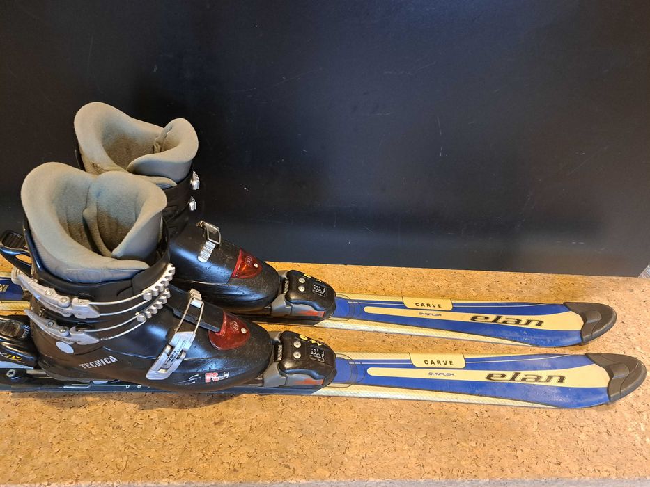 komplet narty ELAN Carve Synflex 120 cm + buty Tecnica 39