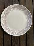 Ikea - talerz 21 cm średnicy - fioletowy wzór