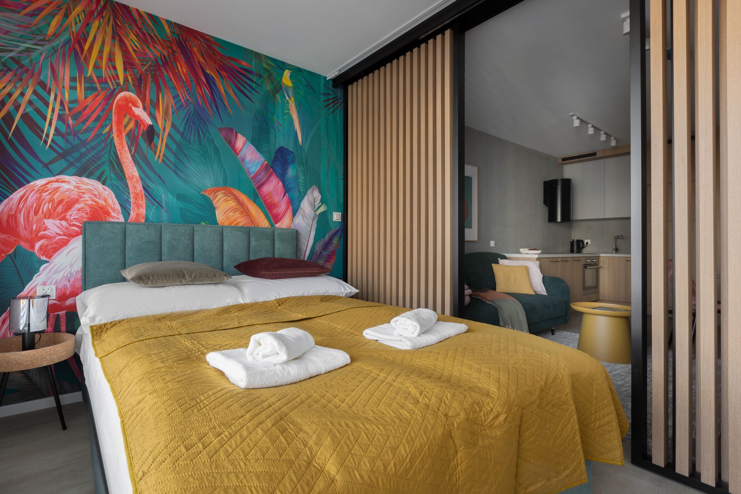 Apartament Śląska Ażurowe – nowoczesne, komfortowe studio dla czwórki
