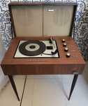 Mesa gira discos vintage
