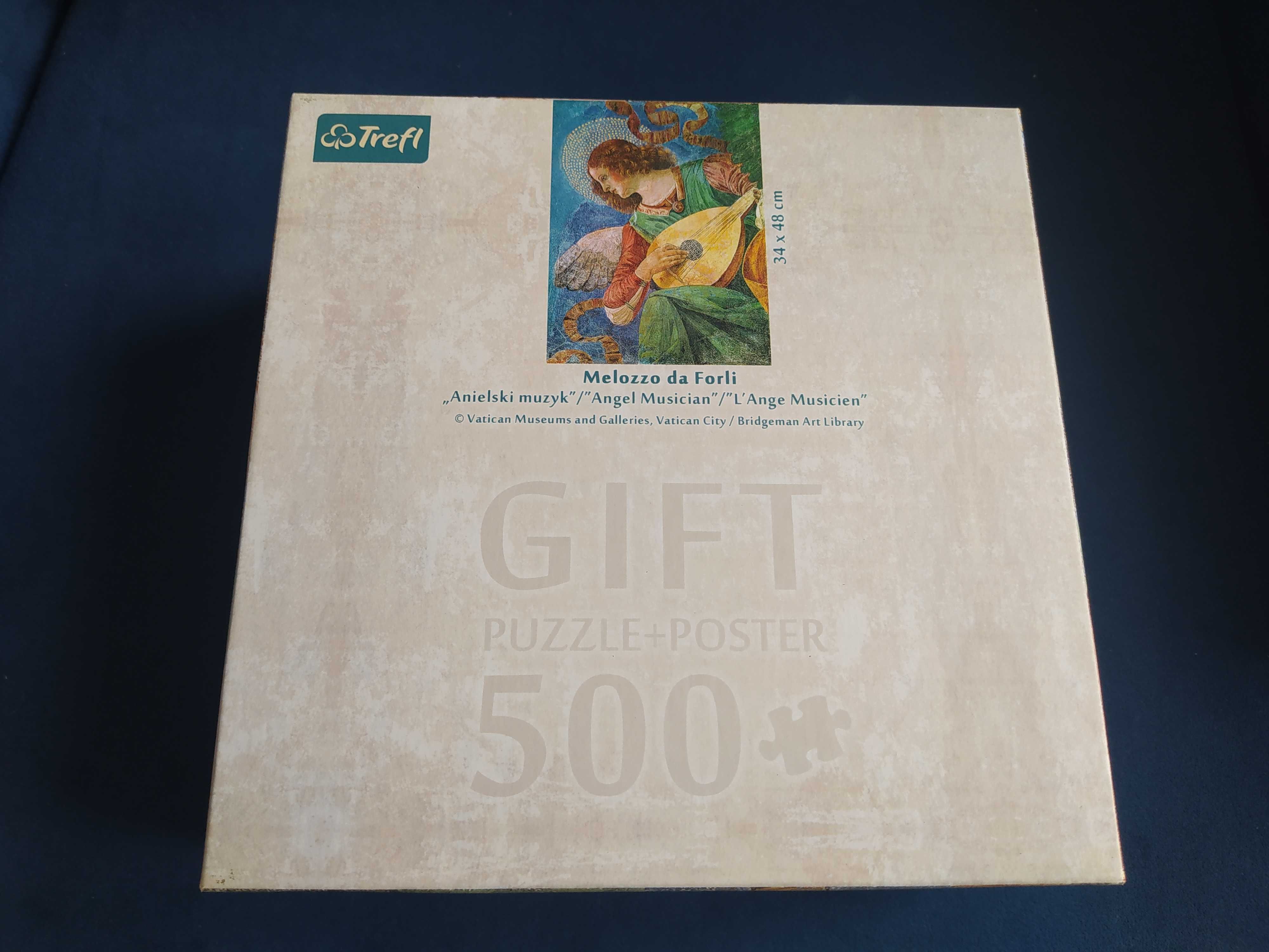Puzzle Trefl Gift, Anielski muzyk, 500 elementów, plakat, komplet
