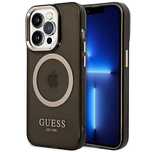 Etui Guess Gold Outline Translucent MagSafe na iPhone 14 Pro Max - cza