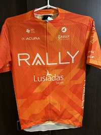 Koszulka kolarska Rally team romiar M rowerowa pomarańczowa nowa