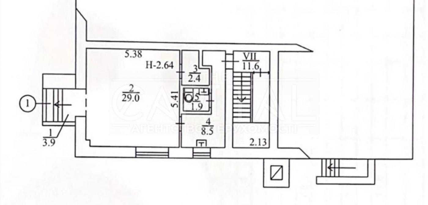 Продажа Помещение 46кв.м./Фасад/Пешеходный трафик/ул.Гончара,65а/Центр