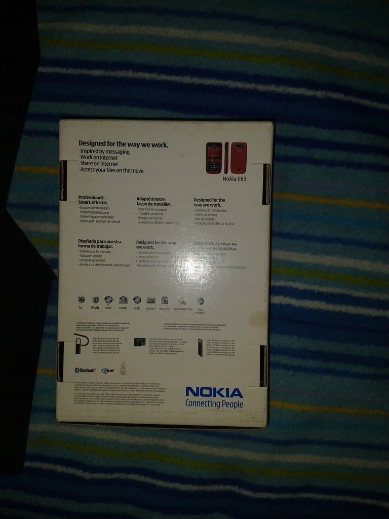 HTC dream G1 nokia e63 pudełka po telefonach