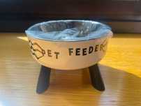 NOVO tijela elevada animais cão/gato em aço inoxidável