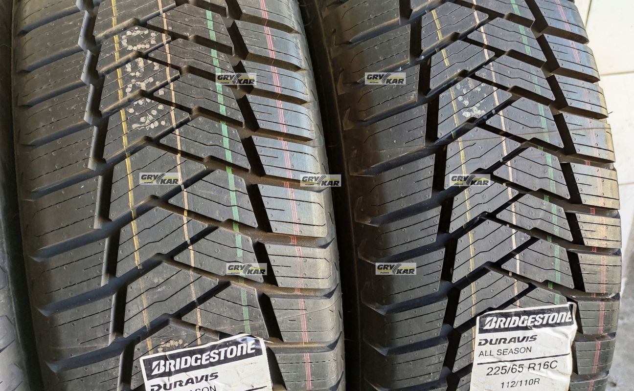 4x 225/65r16c Bridgestone Duravis AllSeason C/A/72dB 2 lata gwarancji