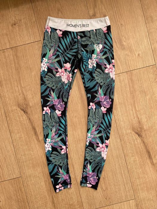 kwiatowe legginsy • komfortowe • kobiece