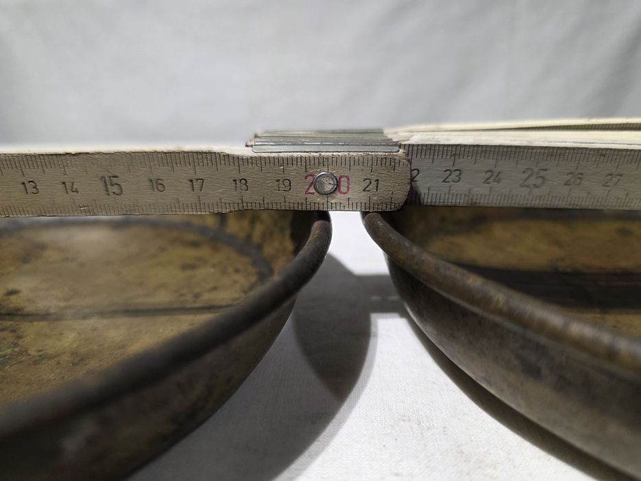 Szalki mosiężne do wagi 5kg Carski Lejba Sznejder 1911r.