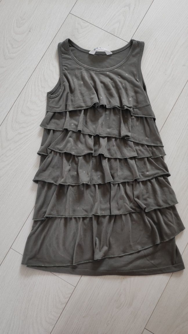 Oliwkowa sukienka H&M
