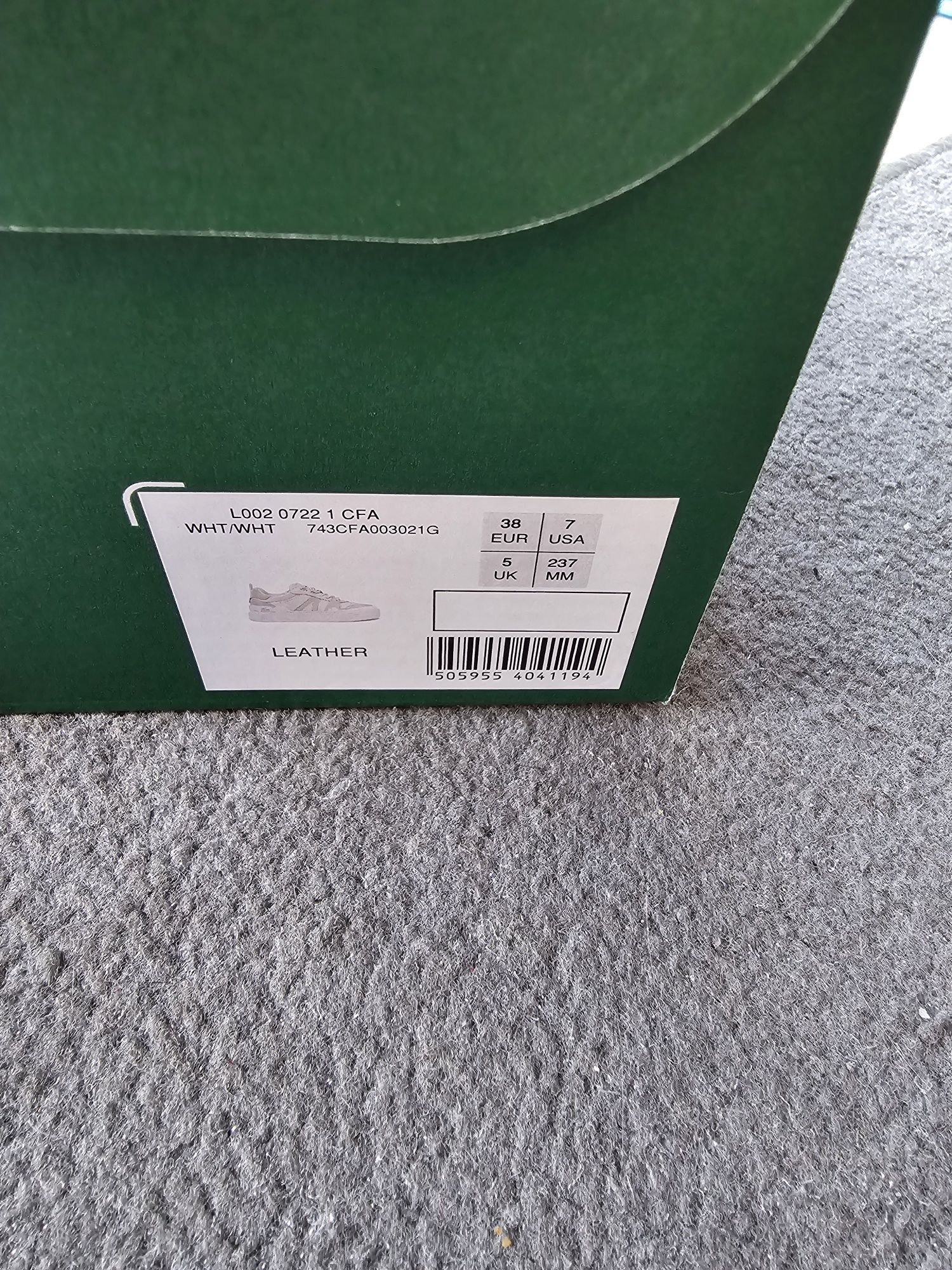 Lacoste Damskie skórzane buty sportowe L002