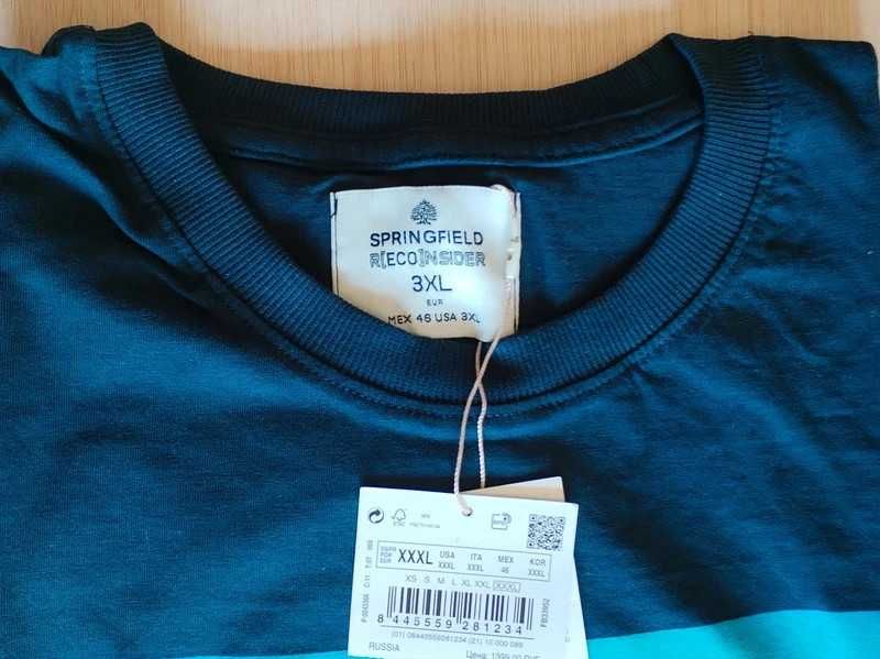 T-shirt Springfield com estampa barco tamanho XXXL