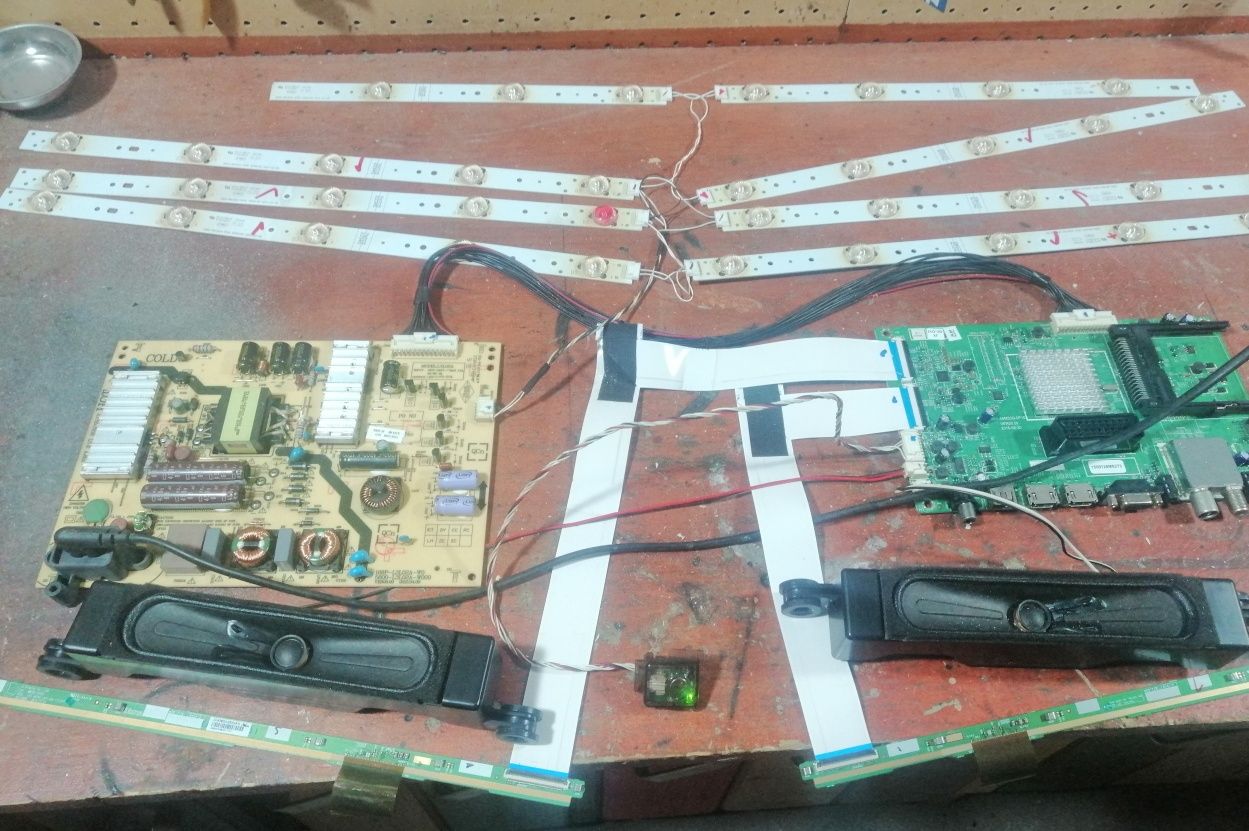 Placas e instalação completa de tv com colunas