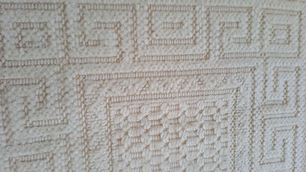 3 Tapetes de côr beige 1,25m x 0,60m