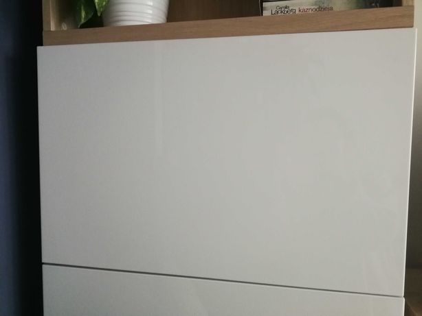 SELSVIKEN Ikea Drzwi/front szuflady, połysk biały60x38 cm + 2 zawiasy