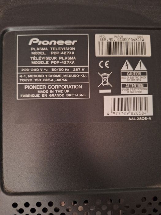 Tv telewizor Pioneer plazma 42 cale