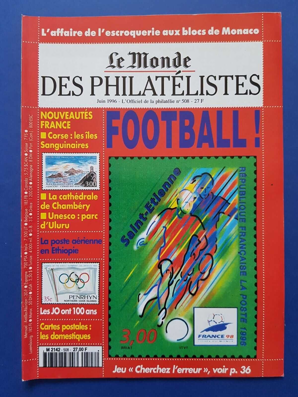 Revistas filatelia "Le Monde des Philatélistes" (oferta do envio)