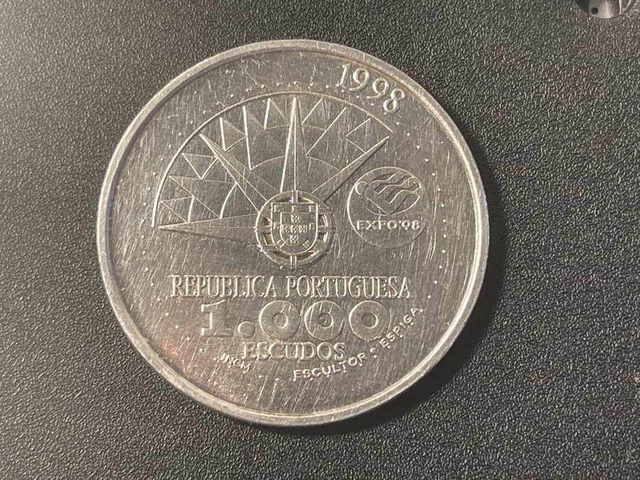 2 Moedas comemorativas 1998 Ano internacional Oceanos