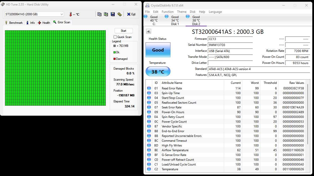 Seagate Barracuda XT 2TB 3,5" SATA6 - 1 rok pracy