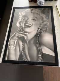 Obraz plakat w czarnej ramce z IKEA 74 x 54 Marilyn Monroe