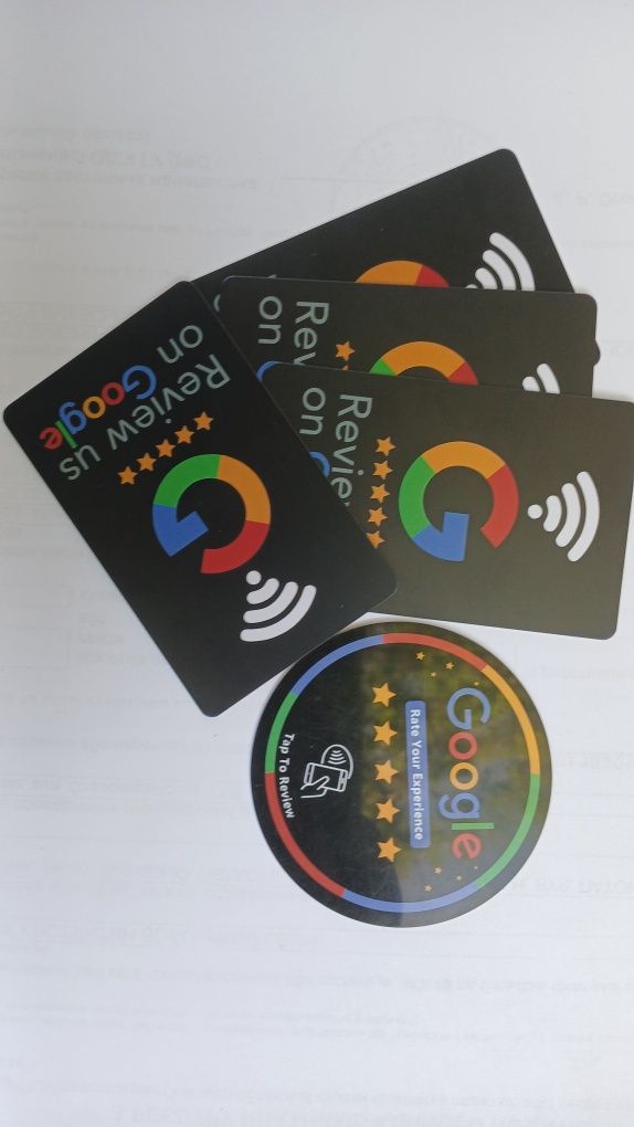 NFC tag картки для відгуків