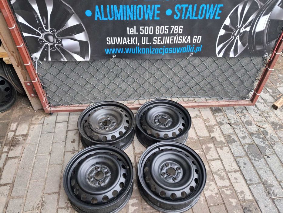 4x felgi stalowe R15 4x100 5J ET39 Toyota Yaris Aygo Kia Rio Sronic