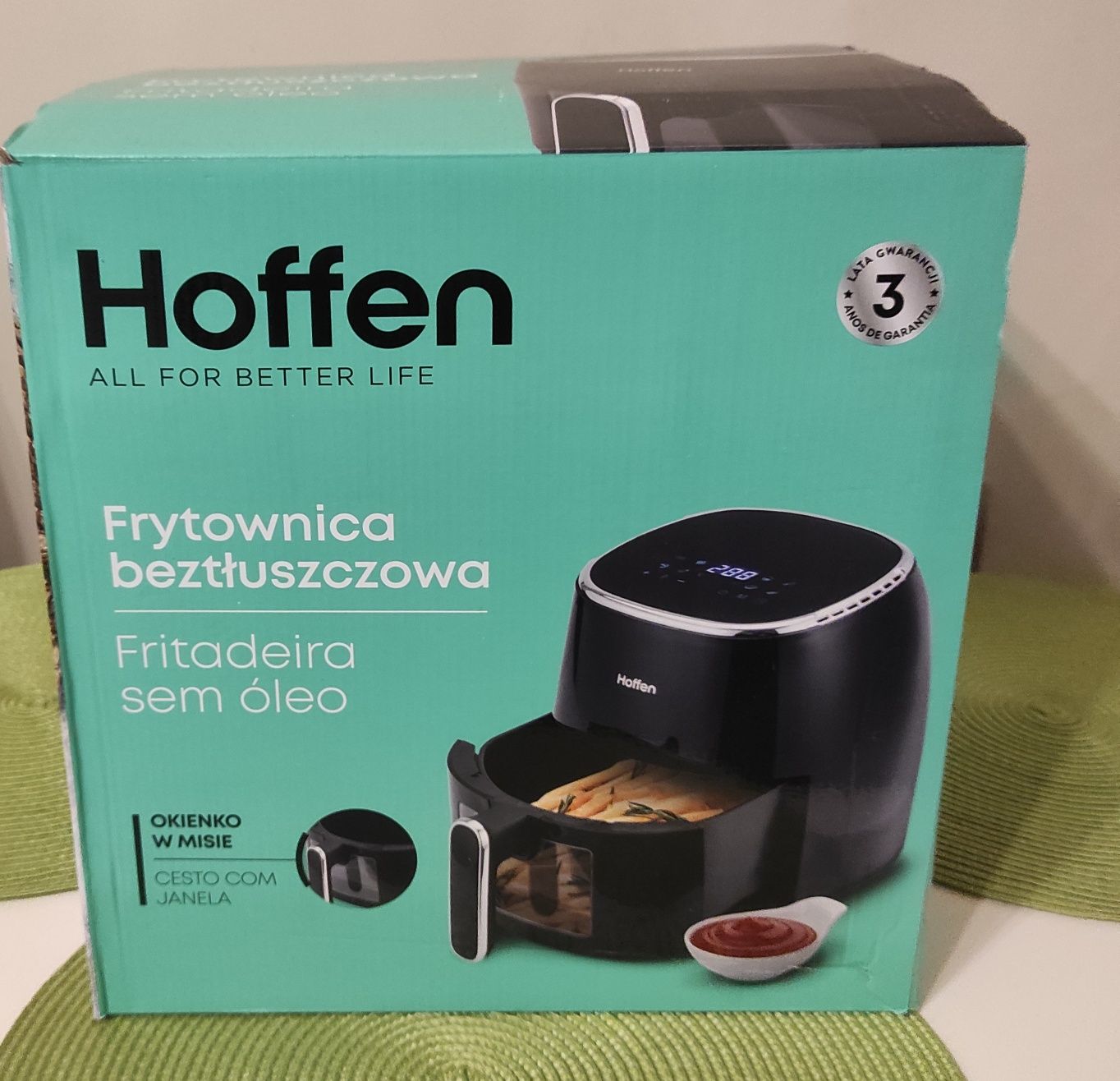 Frytkownica Hoffen beztłuszczowa 5l.  1550W jak nowa