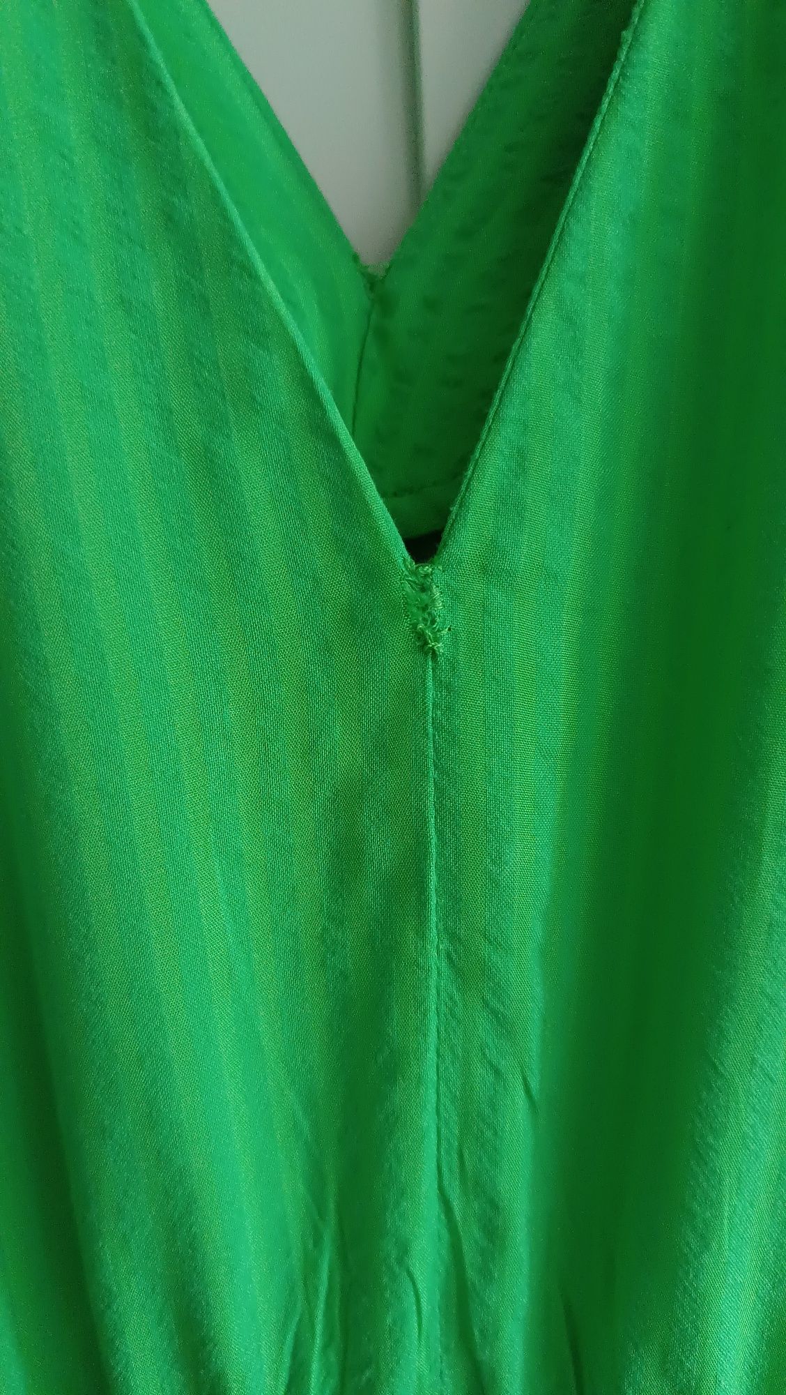MANGO Sukienka maxi zielona XS 34 wiskoza letnia MNG