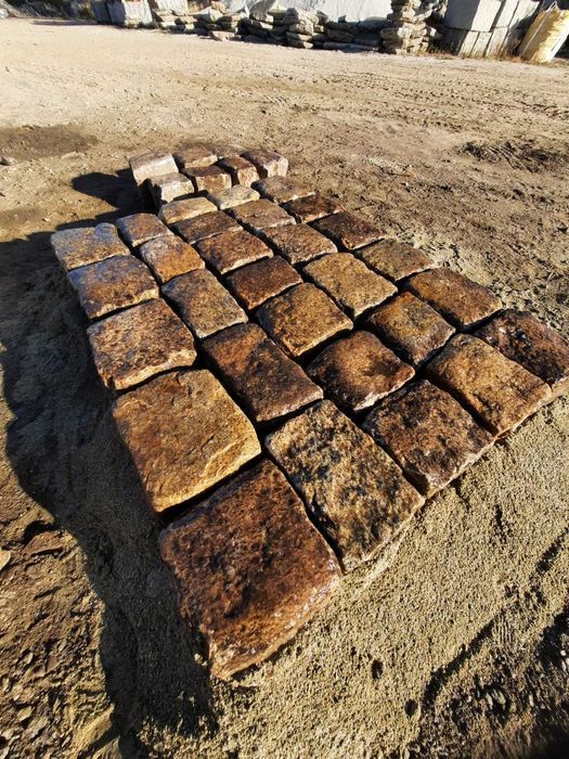 Kostka granitowa rozbiórkowa 16/18 żółta