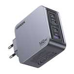 Ładowarka Sieciowa Ugreen Nexode Pro 160W, Gan, Usb + 3X Usb-C (Szara)