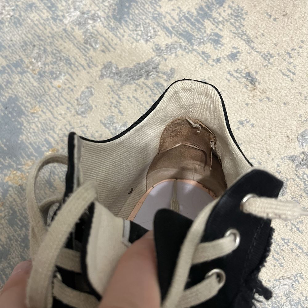Rick Owens  DRKSHDW ramones slashed 42it / 26.5-27cm