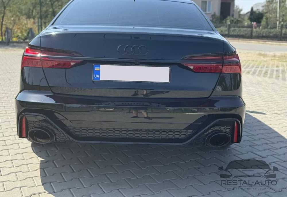 обвес rs6 c8 на audi A6 C8 2018+ Бампер решетка