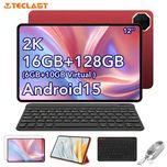 Teclast T60 AI RED 12" 2K / Android 15 / 10+128 ГБ / 90 Гц / GPS