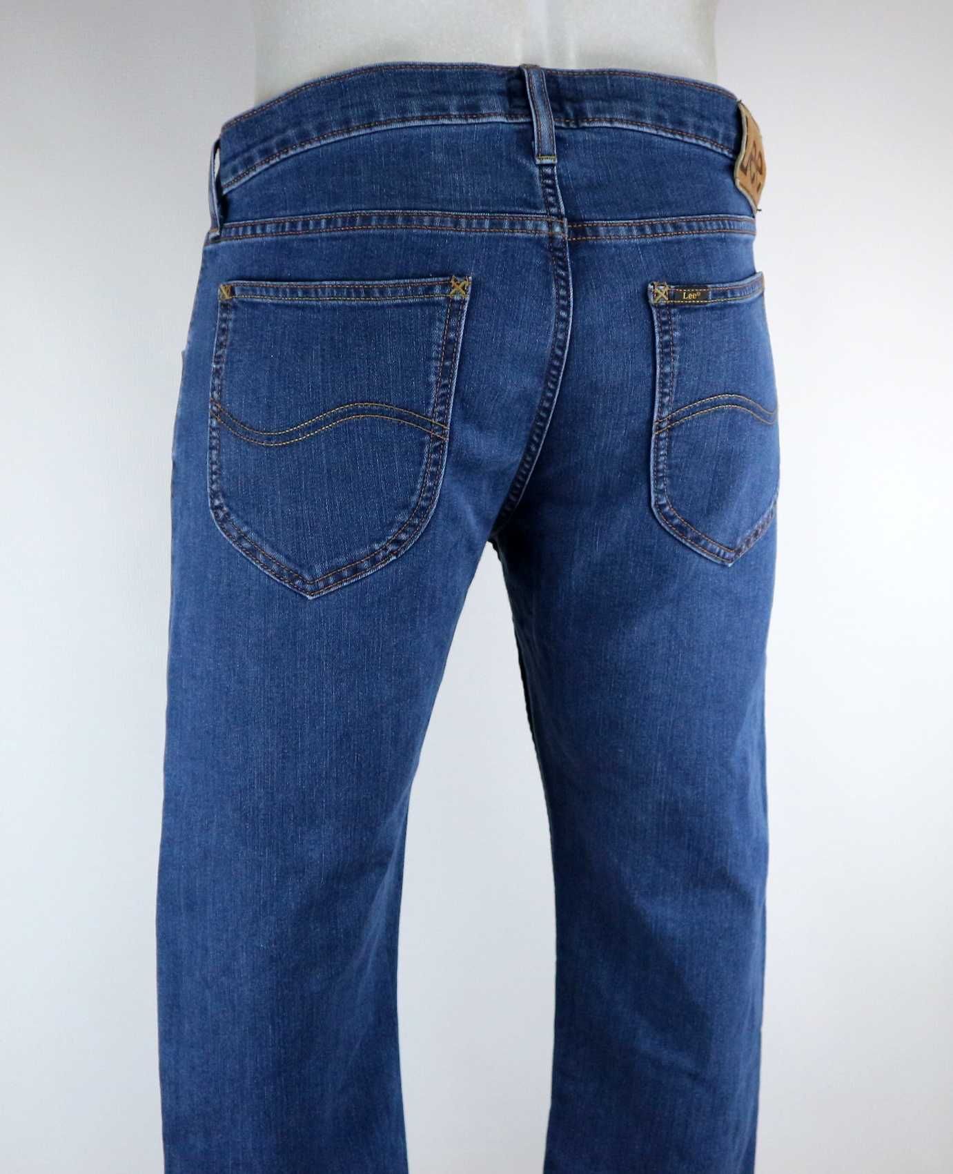 Lee Daren Zip Fly spodnie jeansy W34 L30 pas 2 x 45/47 cm