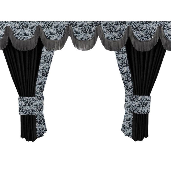 Ekskluzywne zasłony do TIR / ciężarówki – plisowane DUŃSKI PLUSZ