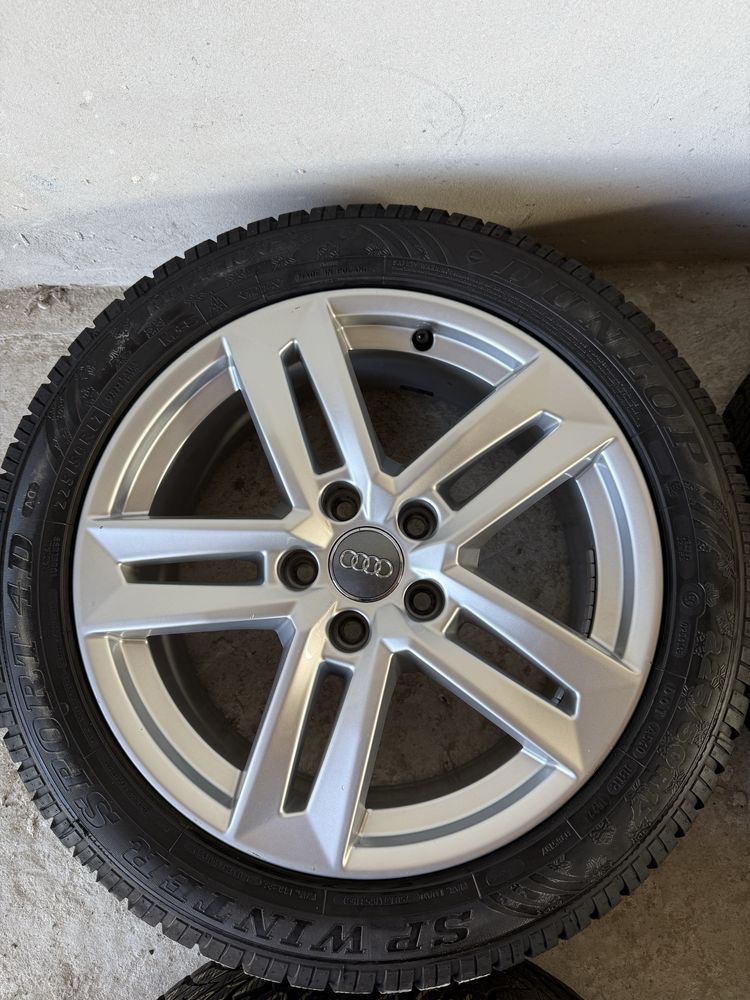 Oryginalne Alufelgi Audi 17” koła zimowe DUNLOP 2022 rok! JAK NOWE!